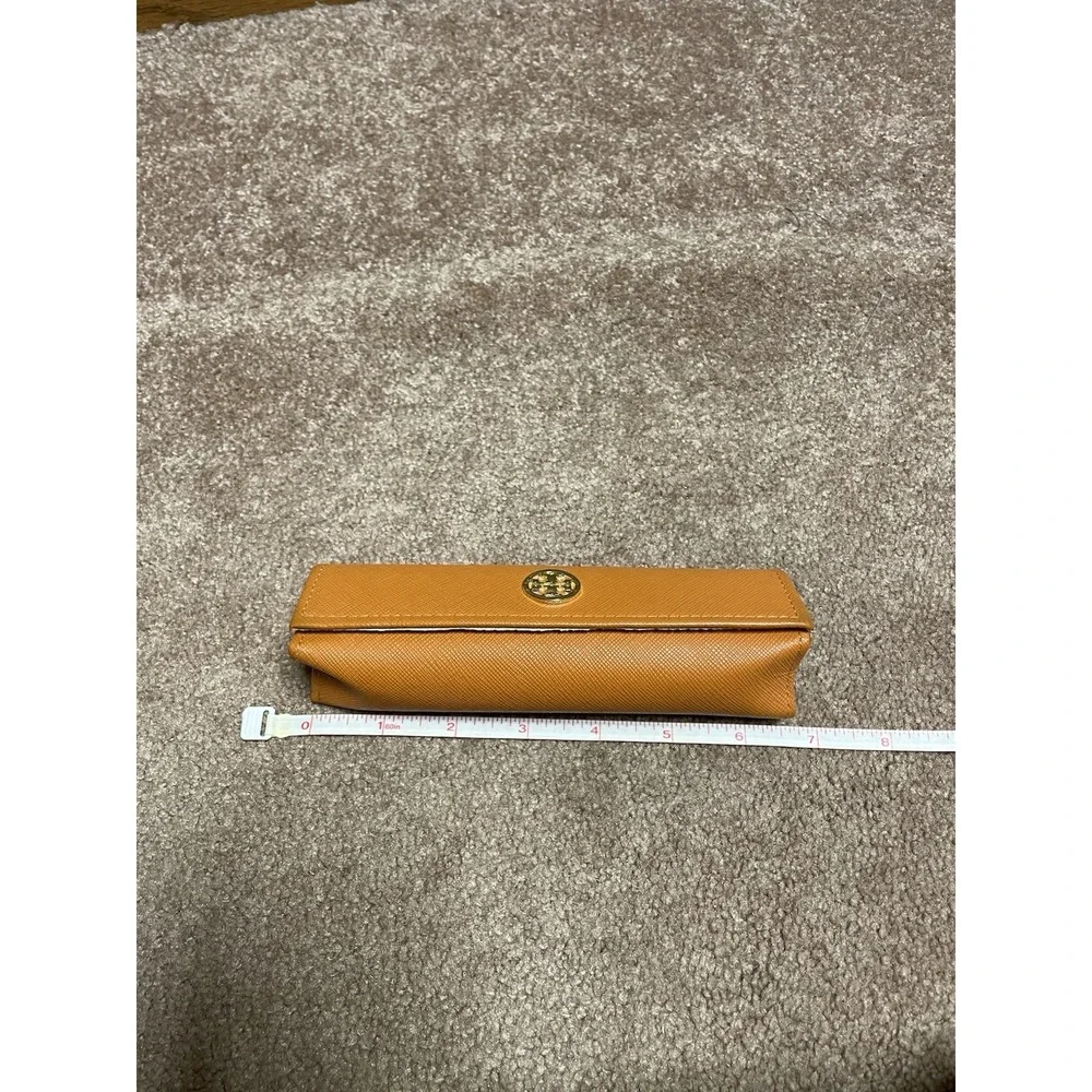 Tori‎ Burch Orange Semi Hard Magnetic Flip Top Glass Or Sunglasses Reader Case